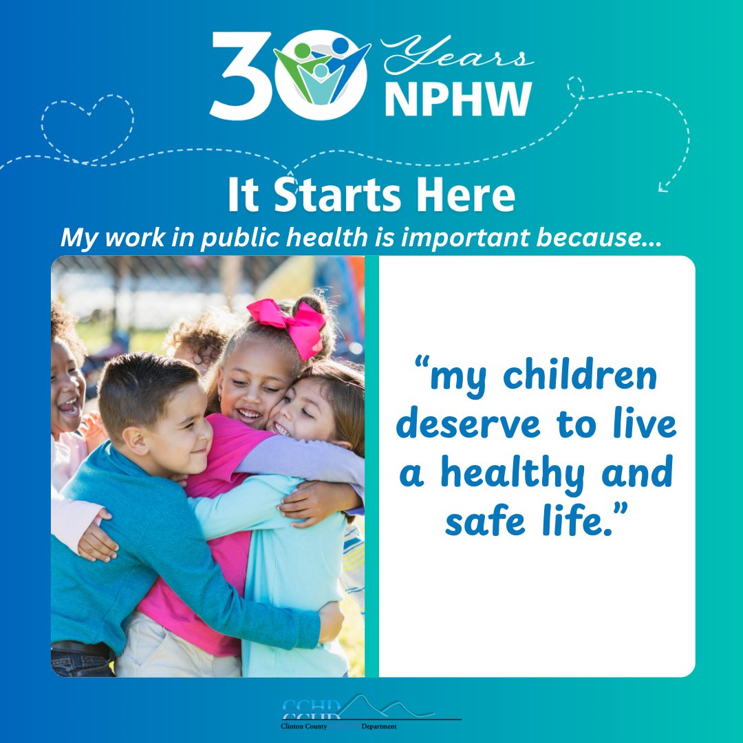 Your health is our mission. In honor of #NationalPublicHealthWeek we asked our staff about the work they do and how it is important to our community. Follow along all week to see what they had to say.