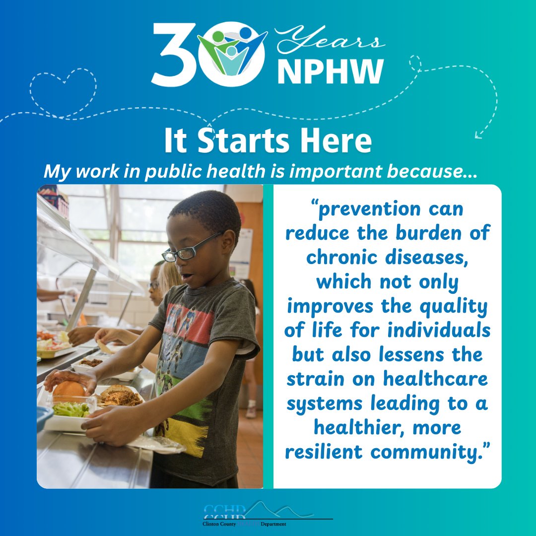 Your health is our mission. In honor of #NationalPublicHealthWeek we asked our staff about the work they do and how it is important to our community. Follow along all week to see what they had to say.
