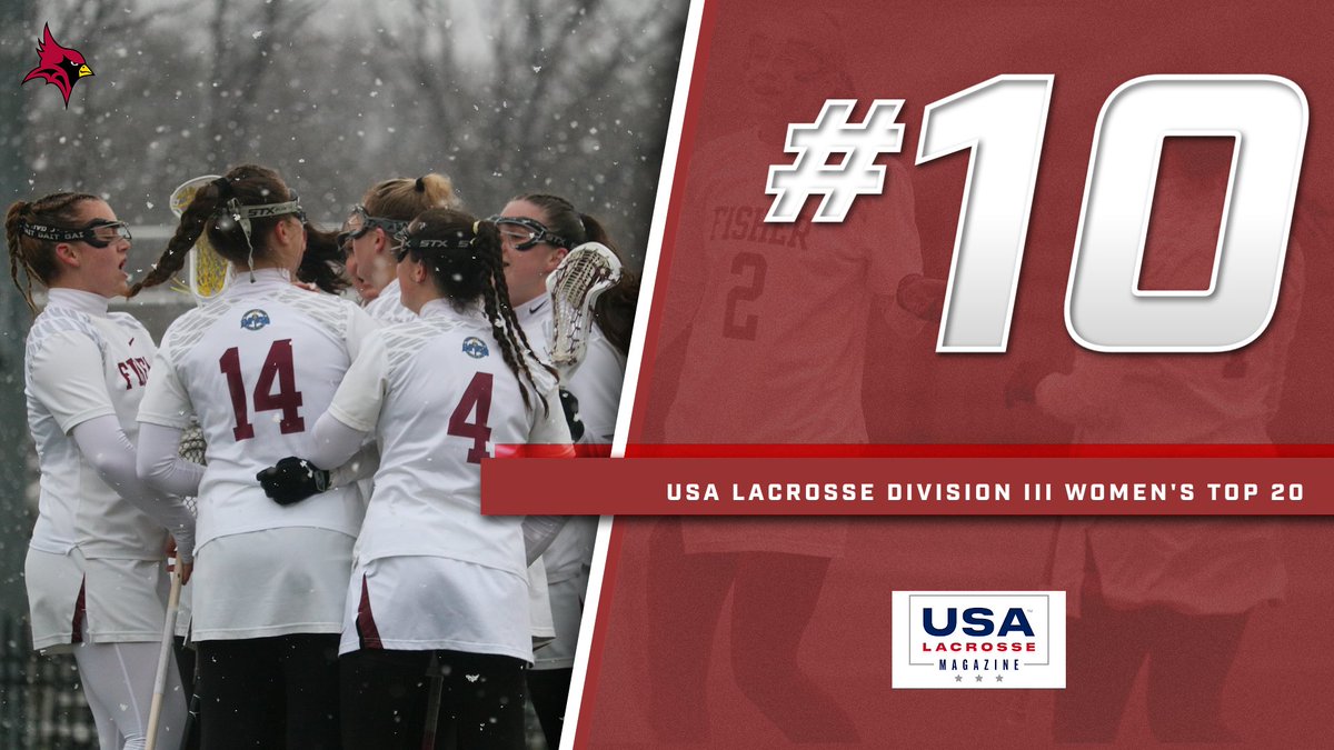 FisherAthletics's tweet photo. Off to the best start to a season in program history (8-0), the St. John Fisher women's lacrosse team rose to No. 10 in the USA Lacrosse Division III Women's Top 20 this week.

The Cardinals, who began the season unranked, also moved up to No. 16 in the IWLCA Poll. https://t.co/MjdeA2Fzk9