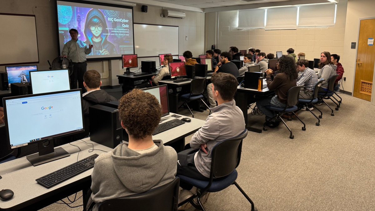 Cyber education starts early! Cranston West students recently came to campus for cyber trivia and a workshop on programs like Wireshark with the our team.

As young people consider their futures, we're encouraging them to consider cybersecurity as an exciting, engaging career.