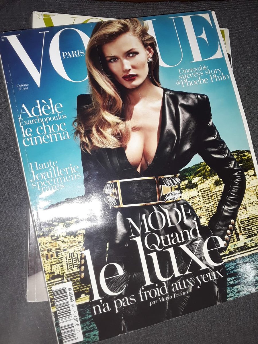 Ahora tengo una Vogue italiana y otra francesa, ambas de 2013. Son las primeras después de muchos años esperando. De la última gran época.
