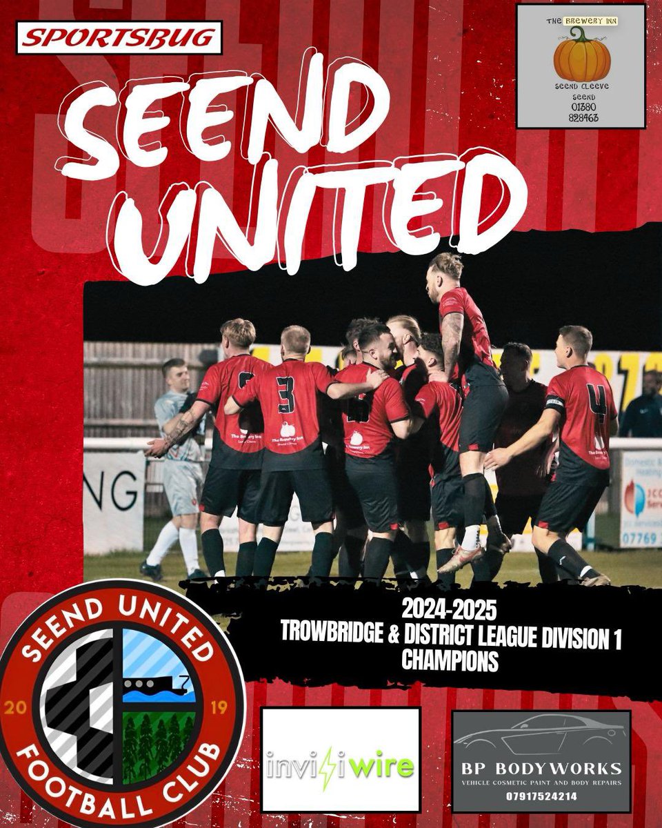 FT:
Seend United 8-0 <a href="/thestiffsfc/">The Stiffs</a> 

Back to back league titles 🏆🏆

#UTS❤️💚