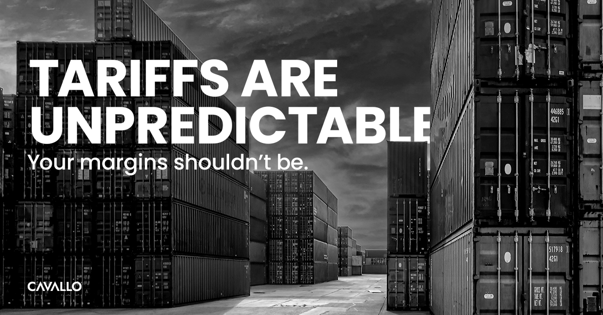 wearecavallo's tweet photo. Discover how you can stay ahead of tariff volatility to protect your margins.
https://t.co/bh5cq5yX2p

#TariffProof #ProtectYourMargins #NoSurprises https://t.co/9JvdzF4GMo