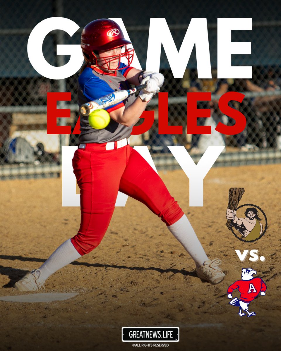 Get out your bats &amp; mitts, it's game day! The Eagles will face off against the Cavemen tonight. ❤️💙💪 It'll be a game you won't want to miss! <a href="/JAEaglesSports/">John Adams Athletics</a>, <a href="/jaeaglestrength/">John Adams Eagle Strength</a>