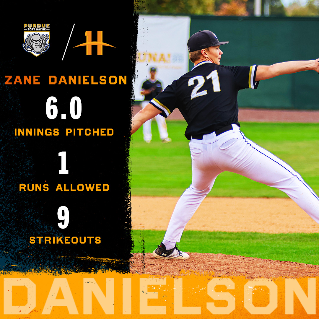 Check out the stats for <a href="/UnderArmour/">Under Armour</a> #HLBASE Pitcher of the Week Zane Danielson (<a href="/ZaneDanielson2/">Zane Danielson</a>) of <a href="/MastodonBSB/">Purdue Fort Wayne Baseball</a>!

⚾️: horizonleague.org/news/2025/3/31…

#OurHorizon🌇