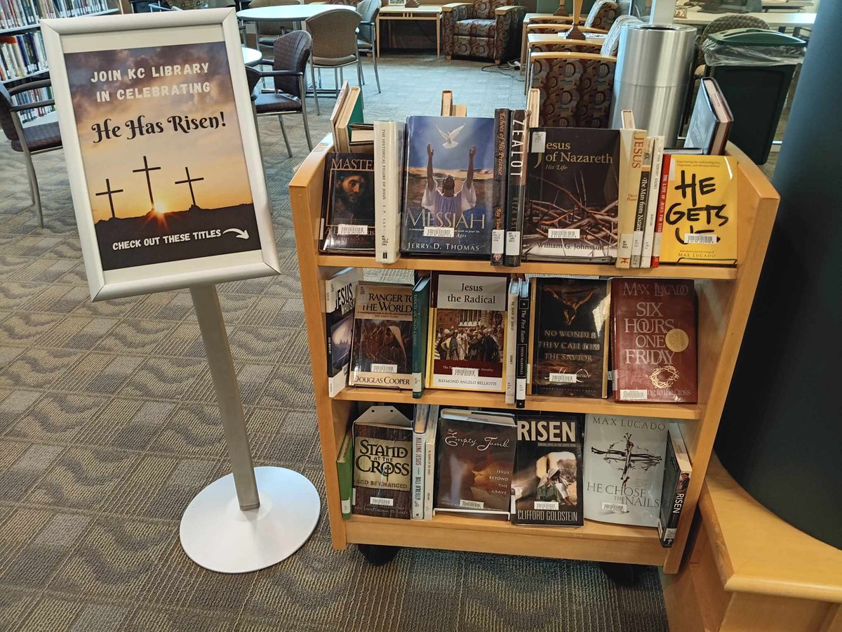 KetColLib's tweet image. Come along side us as we celebrate Easter this month with our special collection of titles! #easter2025 #Resurrection #ResurrectionSunday @KettCollege