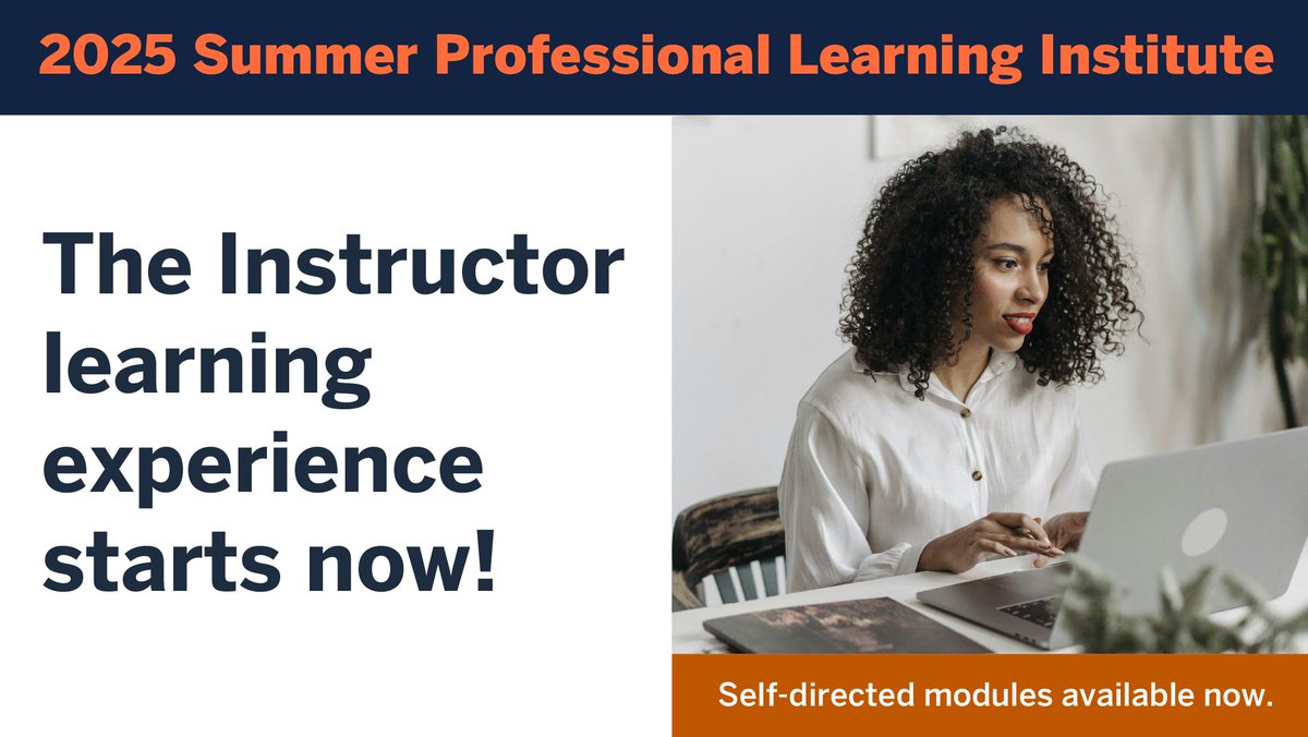 Today is the official kick-off for the #OnRamps 2025-2026 Professional Learning Institute! Instructors with approved applications for next year can now access their self-directed assignments and register for upcoming synchronous sessions in June and July. #SummerPLI #ProfDev