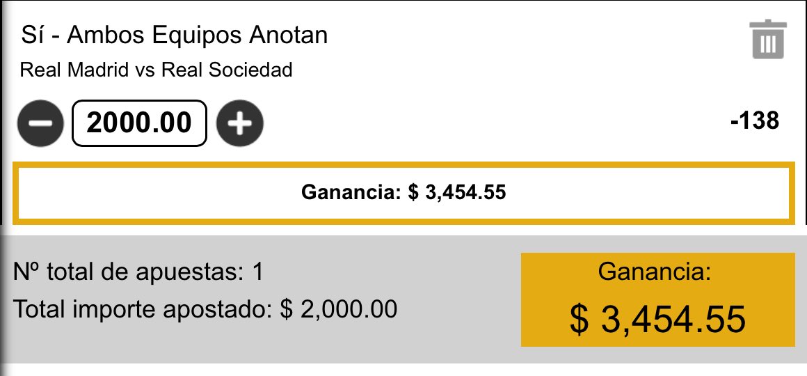 mayoleonsport's tweet photo. Pick de fútbol ⚽️
Copa del Rey de España 🇪🇸 

Real Madrid vs Real Sociedad 
Hora: 13:30 🕜 

Pick: Ambos Equipos Anotan 
Cuota: -138  
#CopaDelReyMAPFRE #RealMadridRealSociedad https://t.co/usMvoVtBcw