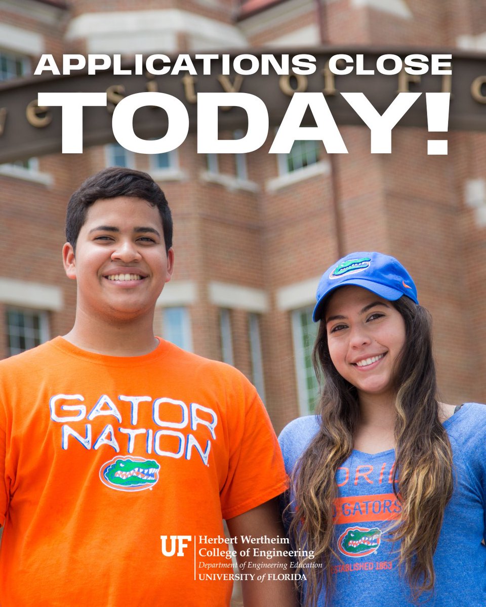 UF_Eng_Ed's tweet image. ⏰ ⏰ ⏰ Time is running out! ⏰ ⏰ ⏰ Submit your application for our MS programs in either AI Systems or Applied Data Science before they close! We want YOU to be the next great #GatorEngineer. Submit your application here: bit.ly/3VqNj3I
