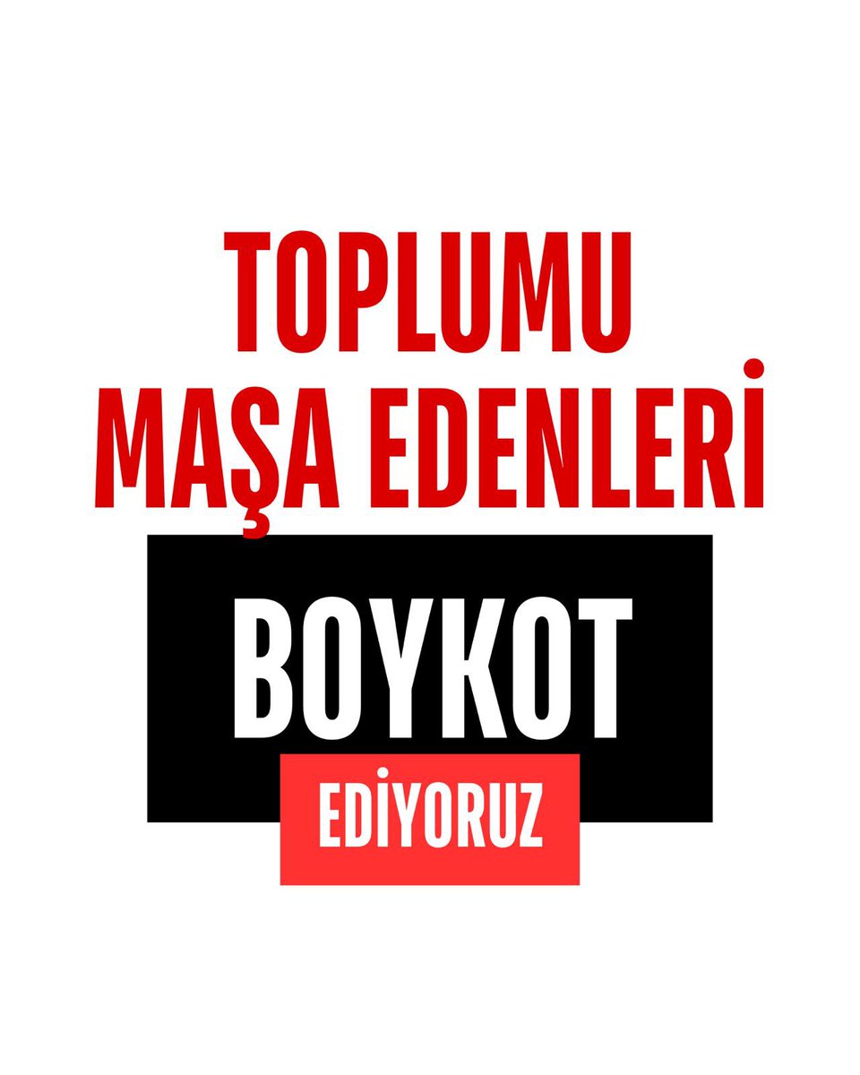 Hırsızlığı ve yolsuzluğu örtmeye boykotta yetmez CHP 

#BoykotDeğilMilliZarar