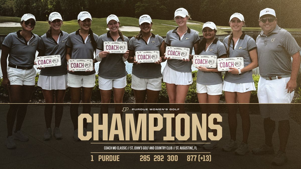 Your PURDUE BOILERMAKERS have won the Coach Mo Classic! 

#BoilerUp