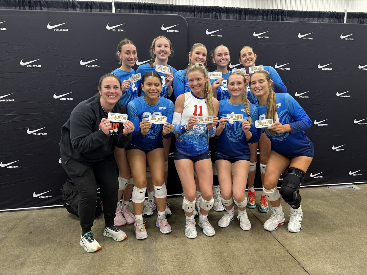 So proud of my NKYVC 18 Nami team for qualifying for the Open Div at USAV Nationals in Salt Lake! Let’s finish strong 💪🔥