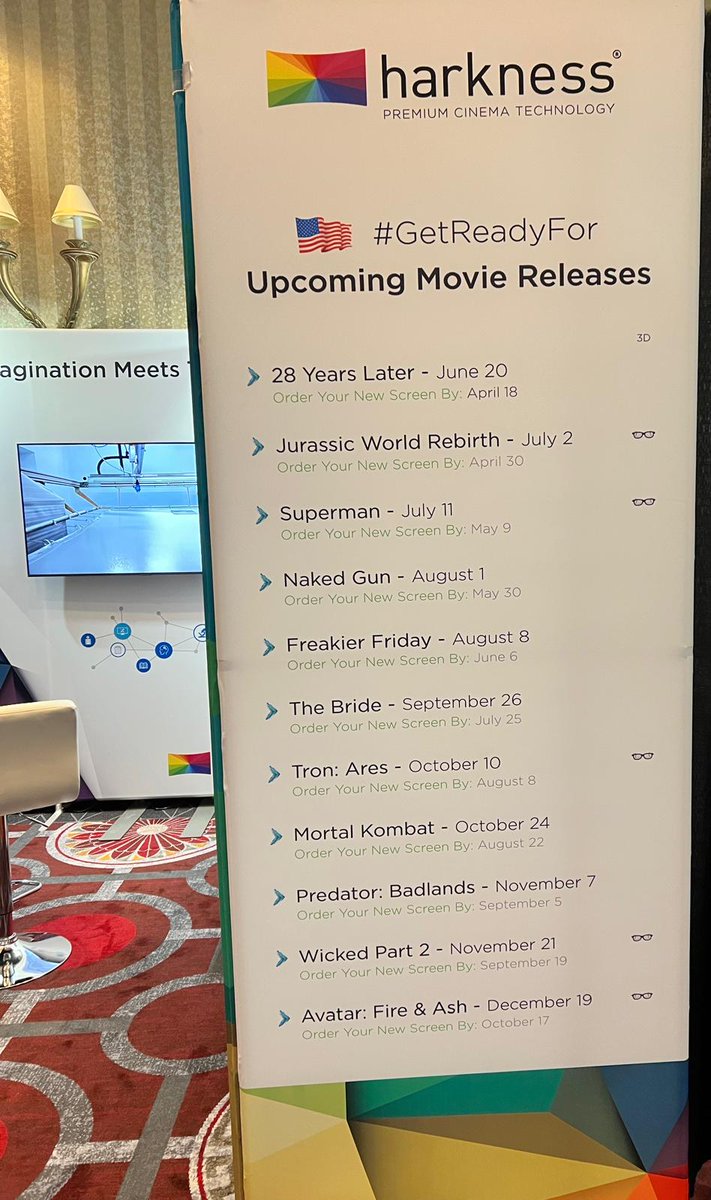 From Avatar: Fire &amp; Ash to Jurassic World Rebirth, 2025 is packed with blockbusters—and we’re here to help theatres get ready.

Stop by our booth at #CinemaCon2025 and check out our screen recommendations for the year’s biggest titles!