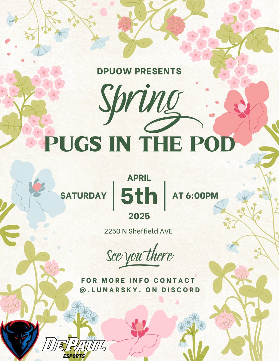 In other exciting news we are holding our first Bi-Weekly pug this Saturday in the POD!