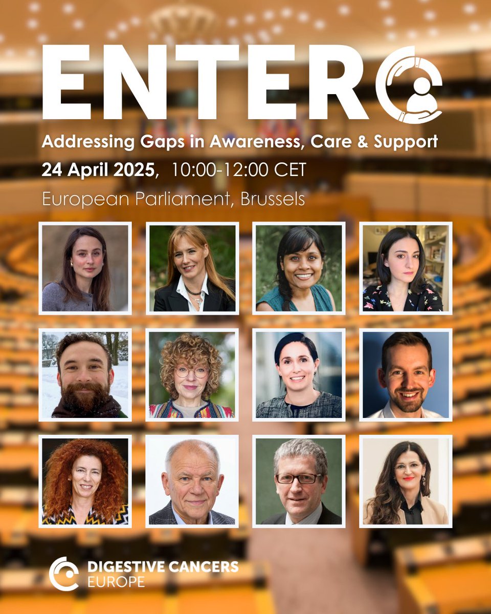 Digestive Cancers Europe (@dice_europe) on Twitter photo See who’s speaking at #ENTERO!
It's not too late to register for the ENTERO Policy Event, which will address the growing challenge of early-onset digestive cancers!
🗓️24 April, 10:00-12:00 CET
📍The European Parliament,🇧🇪
👉🏽entero.digestivecancers.eu/en/
<a href="/JerkovicRomana/">Romana Jerković Kraljić MEP</a> <a href="/V_Andriukaitis/">Vytenis Andriukaitis</a> See who’s speaking at #ENTERO!
It's not too late to register for the ENTERO Policy Event, which will address the growing challenge of early-onset digestive cancers!
🗓️24 April, 10:00-12:00 CET
📍The European Parliament,🇧🇪
👉🏽entero.digestivecancers.eu/en/
<a href="/JerkovicRomana/">Romana Jerković Kraljić MEP</a> <a href="/V_Andriukaitis/">Vytenis Andriukaitis</a>