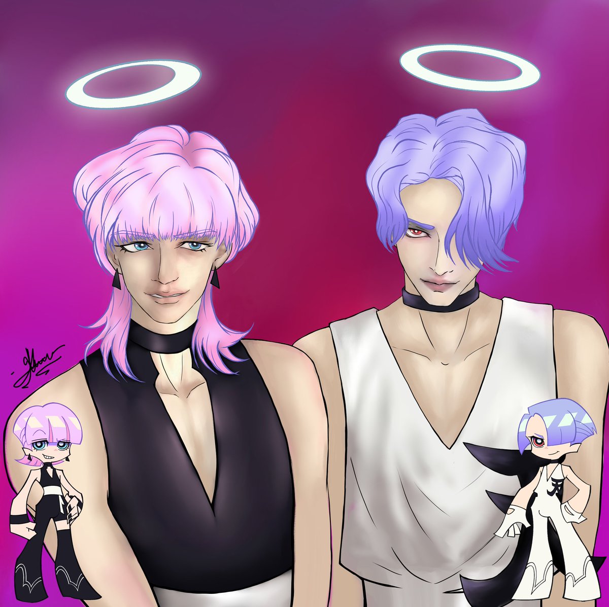 Ph4n70mE's tweet photo. If studio Trigger won't make a pole dancing transformation with these two , I'll be mad ngl>:) 

#pantyandstockingwithgarterbelt #pantyandstocking #pswg #polyurethane #polyester #PaSwG https://t.co/zjEDBlZqR5