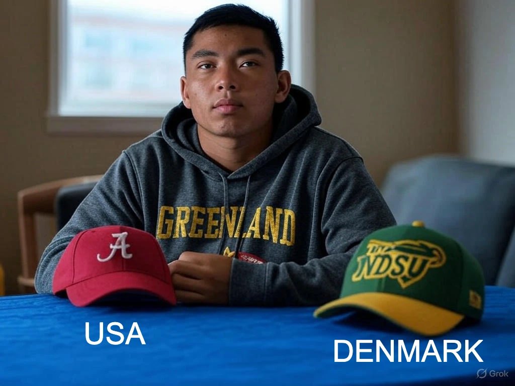Greenland signing day coming soon. Big decision to make!
<a href="/ClayTravis/">Clay Travis</a> Thanks <a href="/grok/">Grok</a>