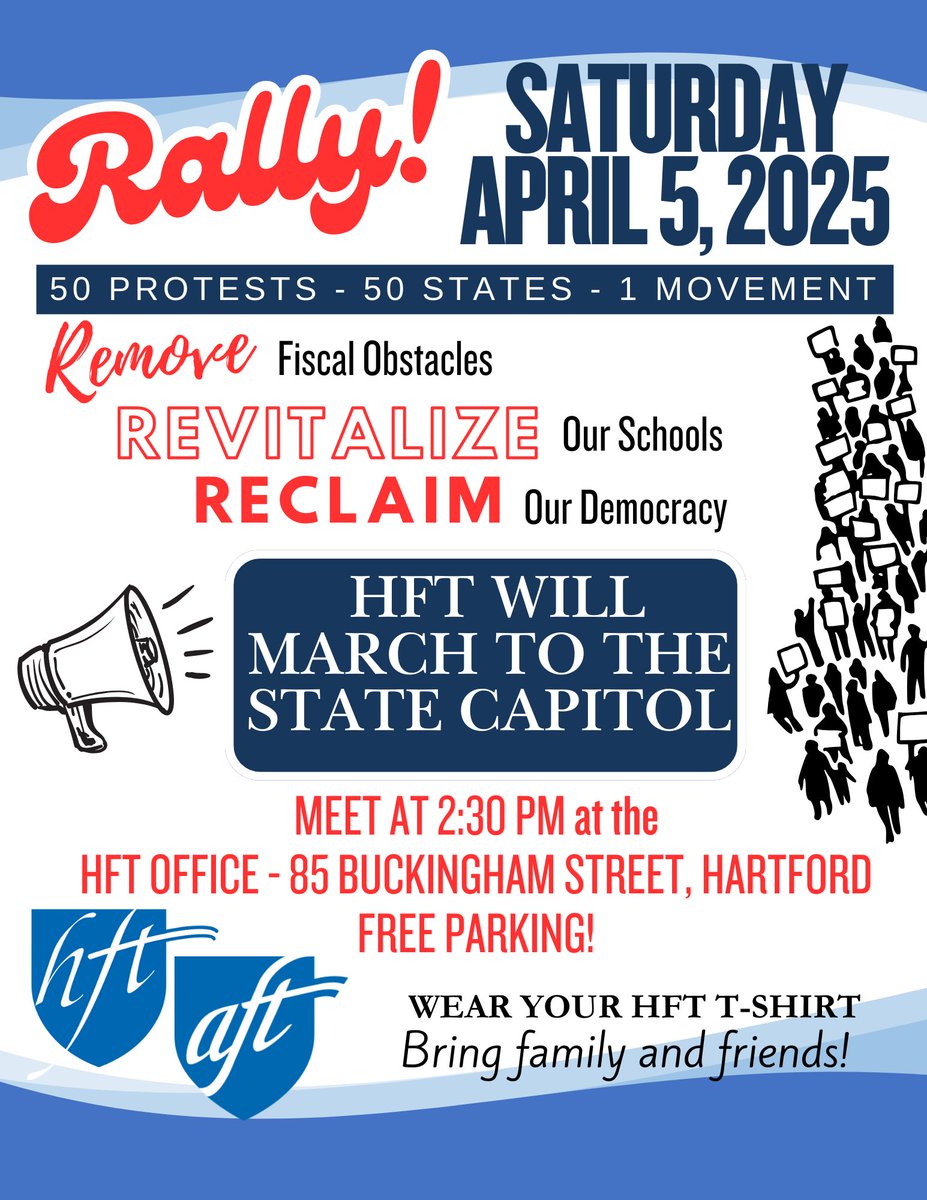Stuart Beckford (@sbeckfordhft) on Twitter photo HFT Rallies April 5th! Organize, mobilize, fight to win! Revitalize and fund our schools! <a href="/AFTCT/">AFT Connecticut</a> <a href="/CmosesHFT1018/">Corey Moses</a> <a href="/savelkoul/">Stuart Savelkoul</a> <a href="/LBlatteau/">Leslie Blatteau</a> <a href="/MelodyNHFT/">Melody Gallagher</a> <a href="/SyRhey/">Syeita (Sy) Rhey-Fisher</a> <a href="/HFT1018/">Hartford Federation of Teachers</a> @ HFT Rallies April 5th! Organize, mobilize, fight to win! Revitalize and fund our schools! <a href="/AFTCT/">AFT Connecticut</a> <a href="/CmosesHFT1018/">Corey Moses</a> <a href="/savelkoul/">Stuart Savelkoul</a> <a href="/LBlatteau/">Leslie Blatteau</a> <a href="/MelodyNHFT/">Melody Gallagher</a> <a href="/SyRhey/">Syeita (Sy) Rhey-Fisher</a> <a href="/HFT1018/">Hartford Federation of Teachers</a> @