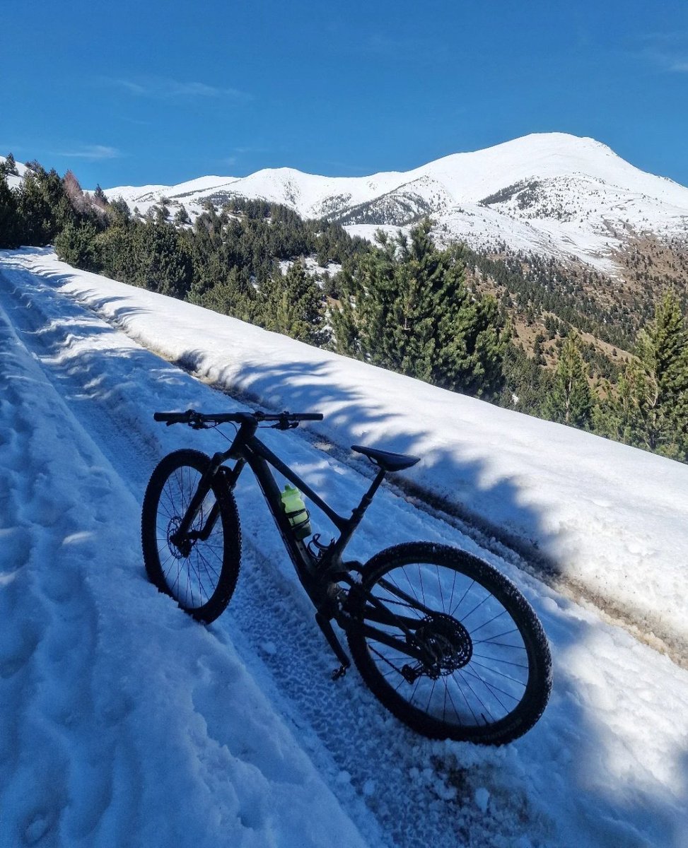 ricardrigall's tweet photo. Cap a la Collada Fonda, amb el Costabona. #rocacolom #costabona #colladafonda #setcases #espinavell #ripollès #bicicleta #btt #mtb #primavera2025 https://t.co/mHCIERiXS1