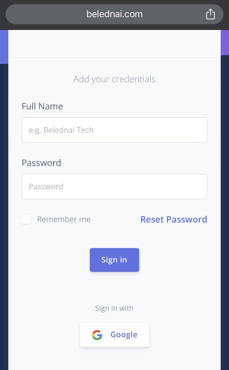 I know you guys like cool things. This is Belednai.com, it’s a product that I work on. I just improved the UI and UX, users can signup/in using their google accounts and skip the stress of creating an account &amp; you can reset password. 

Great project guys!

#ssox 
#dja