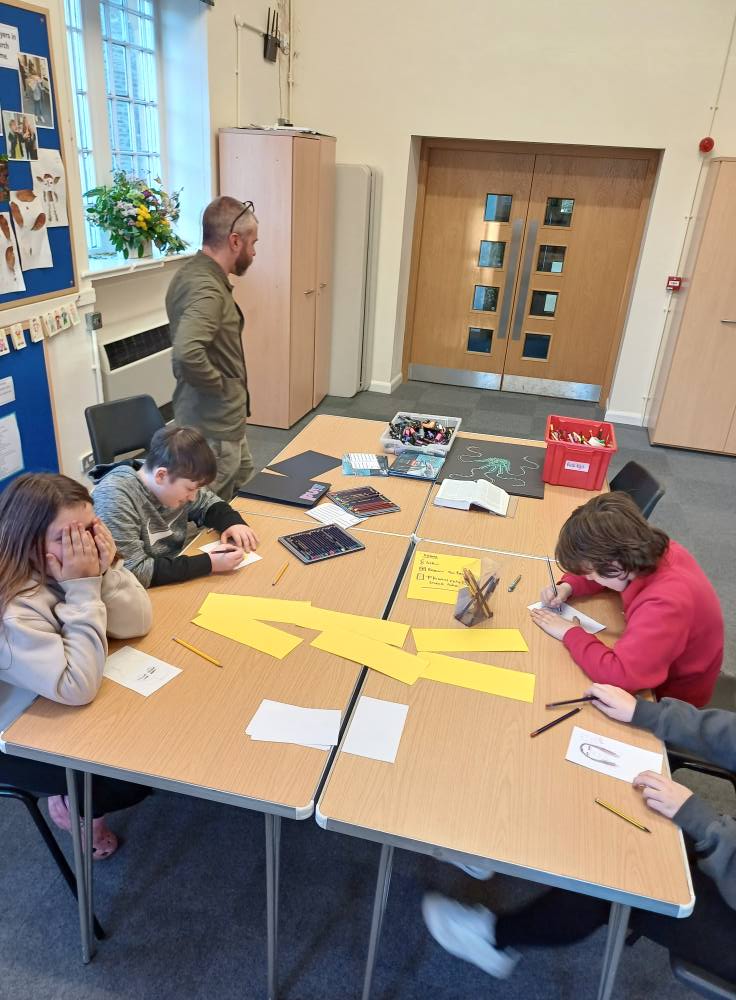 Tuesdays Together is officially back!

 What an honour it was to see the OGs of the group back together to get creative and explore faith. Thank you to Michael Wild for his creative leadership and to Sue Powell for her presence and delivery of the snacks! 

This is a comeback!
