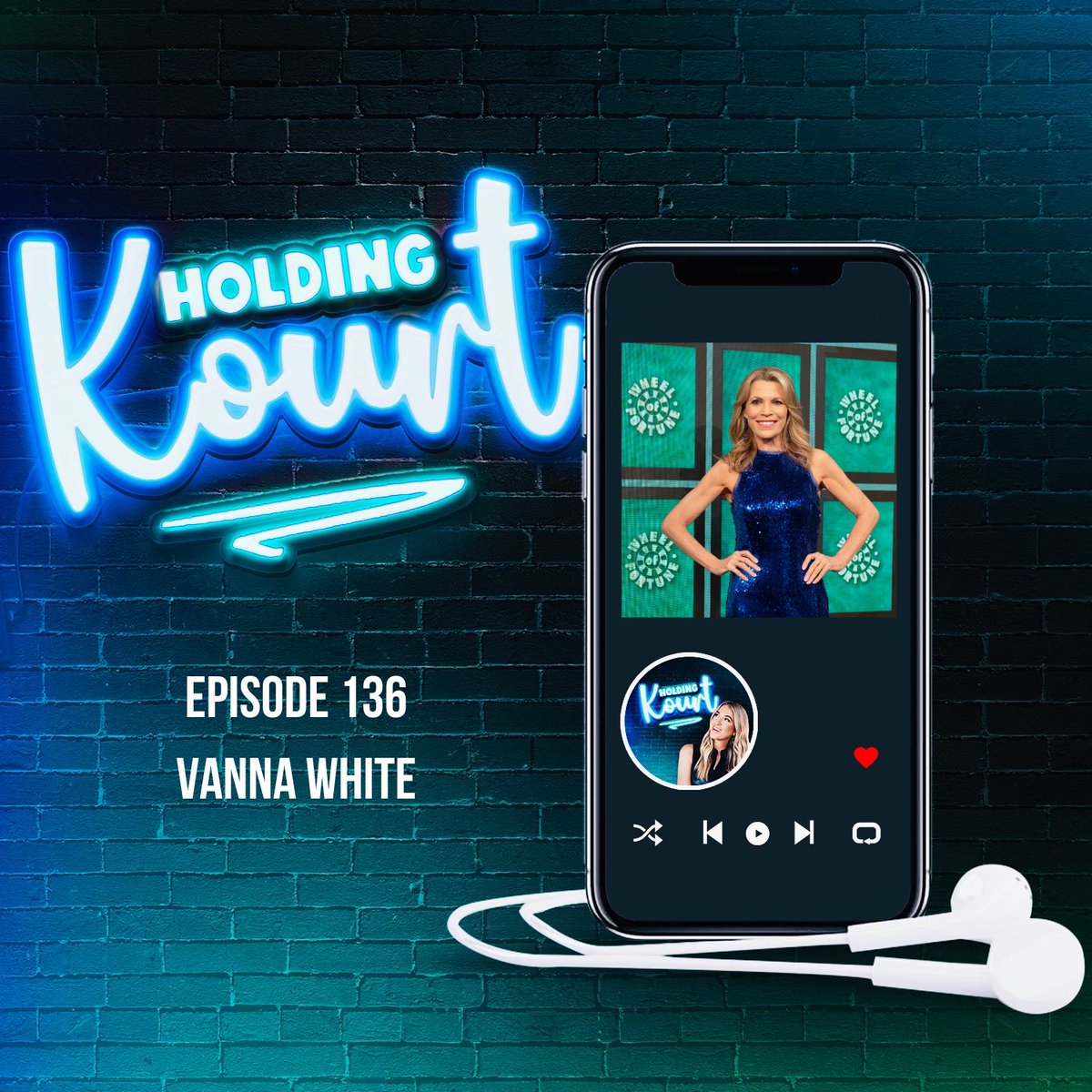 court_with_a_K's tweet image. Not an April Fools’ Joke! 🙃@TheVannaWhite is on the @HoldingKourt podcast today! Listen or watch now here: linktr.ee/court_with_a_K or find us wherever you get your podcasts! 🎧