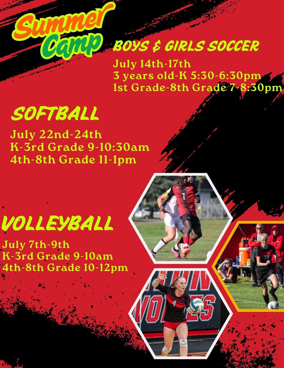 Mark your calendars for Summer Camps! Registration will be available soon via Infinite campus!