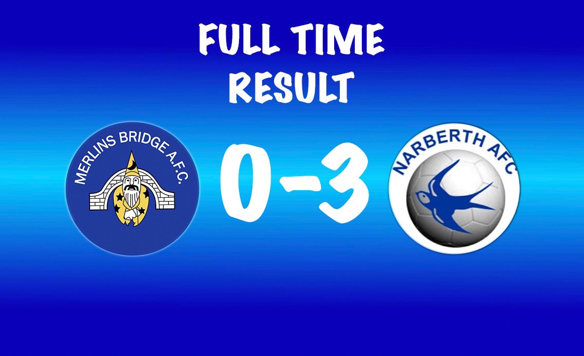 🔵FULL TIME RESULT🔵

2nd Team unfortunately go down 3-0 at home to Narberth AFC this evening. 

We Go Again Lads👍🏼👏🏼🧙🏼‍♂️⚽️🔵

#Wizards🔵⚽️🔵 

#local #football #pembrokeshireleague #footballplayer #winners #haverfordwest #grassrootsfootball #wales #cymru #peldroed