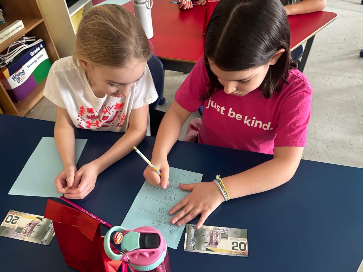Mme.Simon’s class learning about decimals through the use of money.
<a href="/NLSchoolsCA/">NLSchools</a> <a href="/NLESDNT/">NLESD Numeracy Team</a>