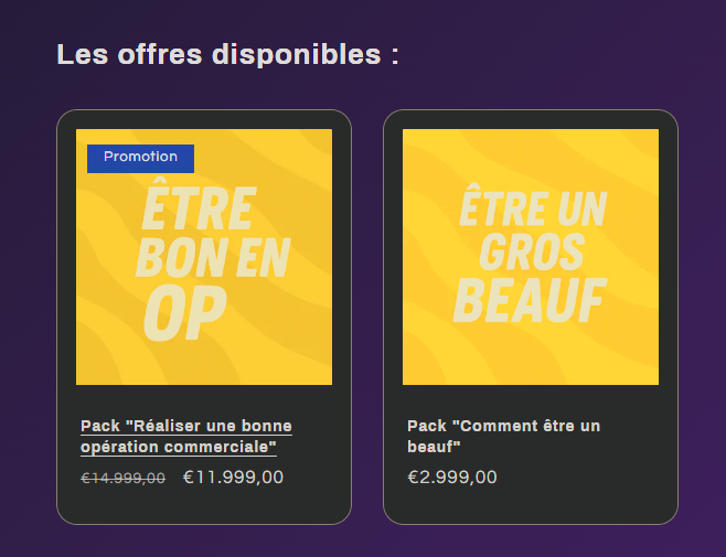 <a href="/Sheshounet/">Sheshounet</a> Des offres disponibles à un prix trop exorbitant ?! Pas d'annonces de la part de <a href="/Sheshounet/">Sheshounet</a> ? Vendre sans prévenir sa communauté des formations ? #boostup