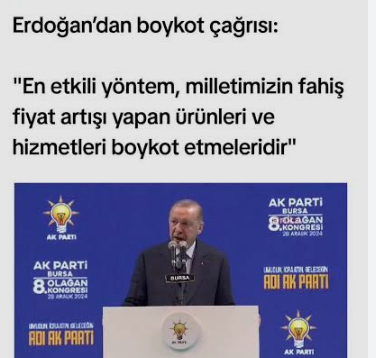 <a href="/barisatay/">Barış Atay</a> Cumhurbaşkanı ne dediyse onu uyguluyoruz #Boykot