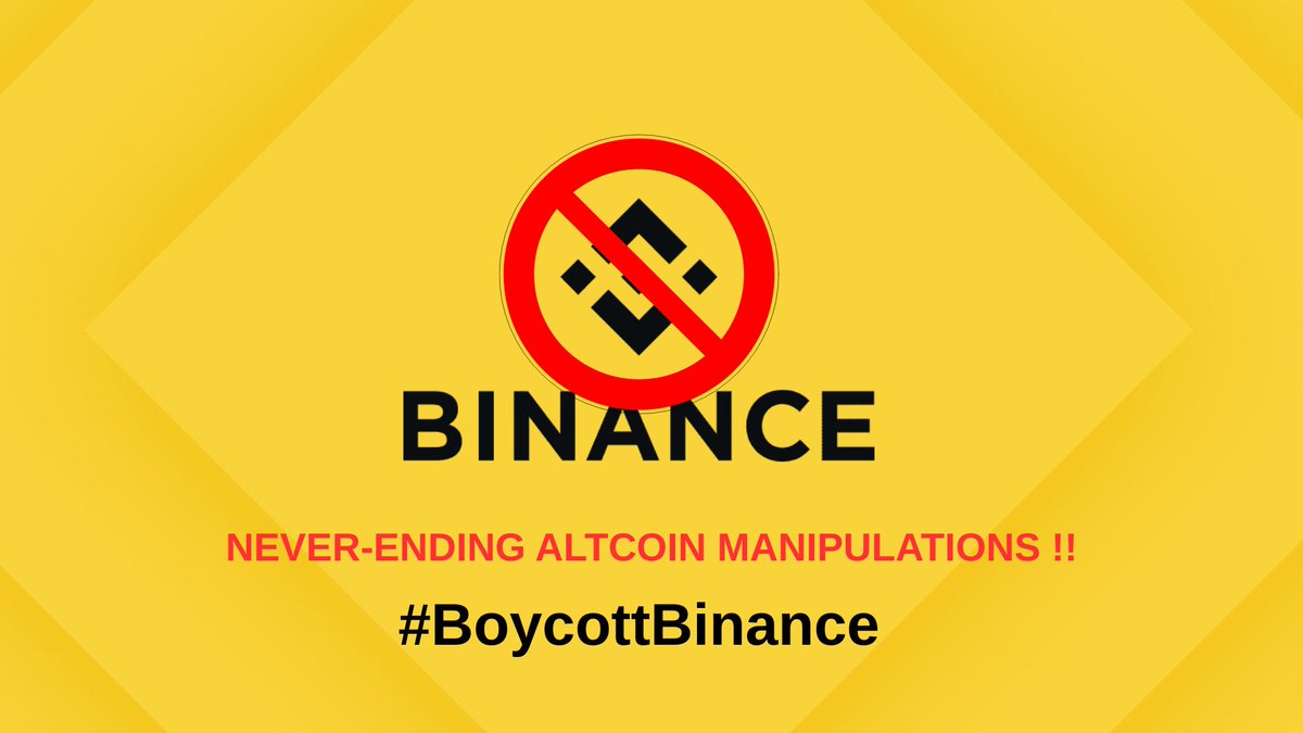 Friends, I have decided not to use #Binance  anymore, they have dragged the market into too much manipulation and many of the coins they have listed for a long time are being filled and emptied, I think this exchange should really be punished

⚠️This is a call for everyone to