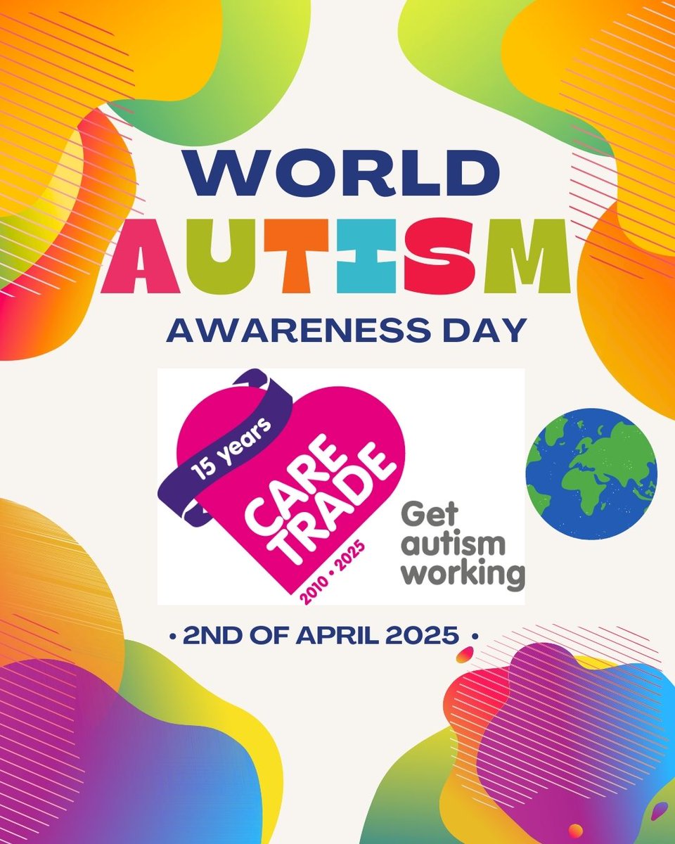 CareTrade (@caretradeuk) on Twitter photo We are supporting #WorldAutismAwarenessDay2025
#getautismworking
#neurodivergentvoices
#15yearsofcaretrade
#theautismproject
care-trade.org
employmentautism.org.uk
<a href="/EmployAutism/">EmploymentAutism</a> We are supporting #WorldAutismAwarenessDay2025
#getautismworking
#neurodivergentvoices
#15yearsofcaretrade
#theautismproject
care-trade.org
employmentautism.org.uk
<a href="/EmployAutism/">EmploymentAutism</a>