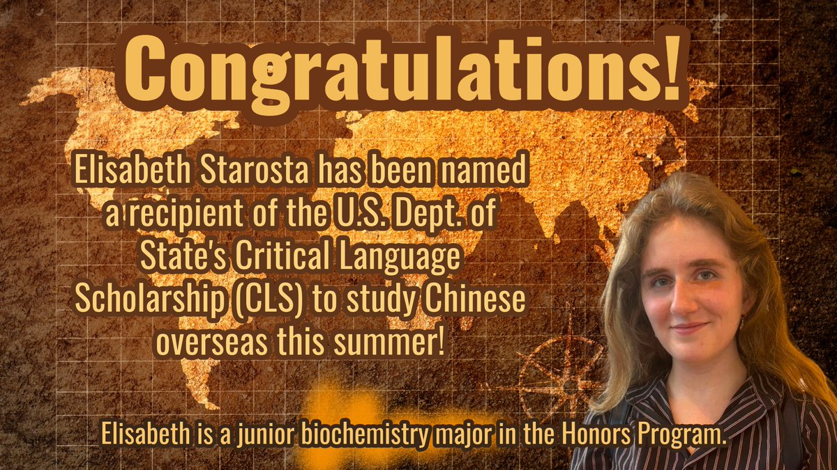 We're so proud of Elisabeth Starosta, a junior in Biochemistry, for her amazing success! #UNDProud