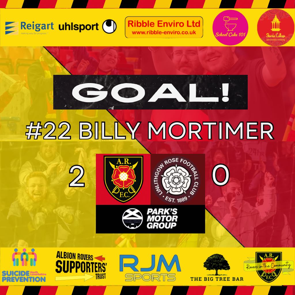 51' | 🇲🇰 2-0 🌹| BILLLLLLLY!

Rovers drive down the right hand side of the pitch eventually finding <a href="/BillyMortimer/">Billy Mortimer</a> who shoots and finds net for the second time.

Baller!