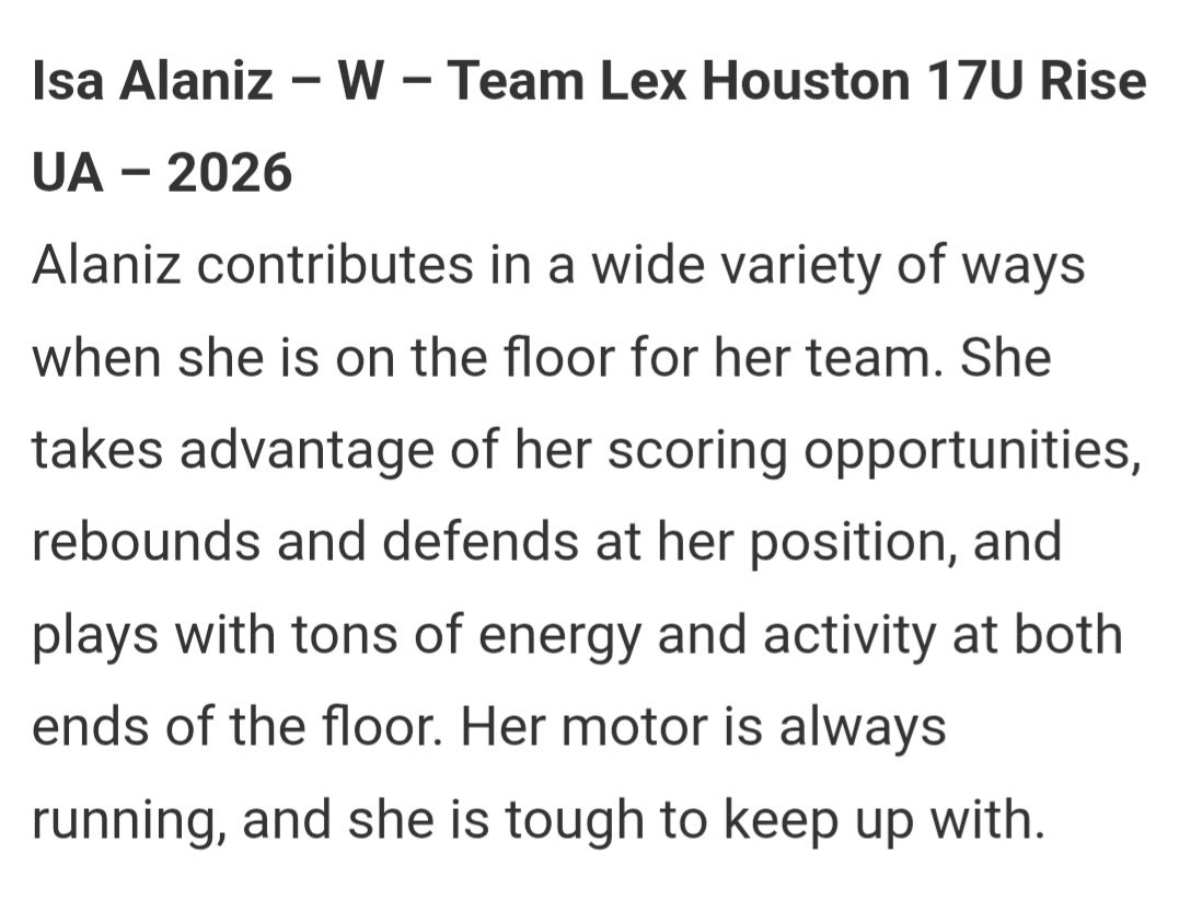 Thank you for the write up <a href="/JrAllStarBB/">Jr. All-Star Girls Basketball</a>