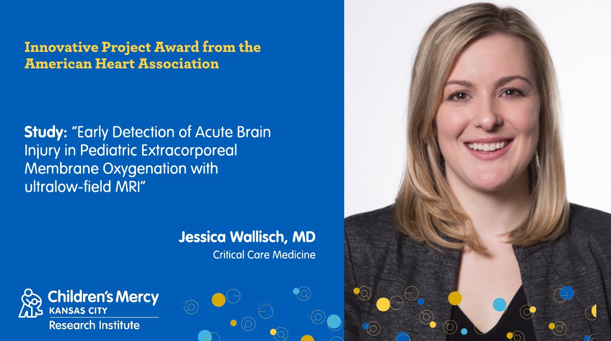 Children's Mercy Research Institute (@researchcm) on Twitter photo Please join us in congratulating Dr. Jessica Wallisch! She received an Innovative Project Award from <a href="/American_Heart/">American Heart Association</a> to support her research on a new method for early detection of acute brain injury in #ECMO patients. #NeuroPICU #PedsICU Learn more: bit.ly/wallisch-ecmo Please join us in congratulating Dr. Jessica Wallisch! She received an Innovative Project Award from <a href="/American_Heart/">American Heart Association</a> to support her research on a new method for early detection of acute brain injury in #ECMO patients. #NeuroPICU #PedsICU Learn more: bit.ly/wallisch-ecmo