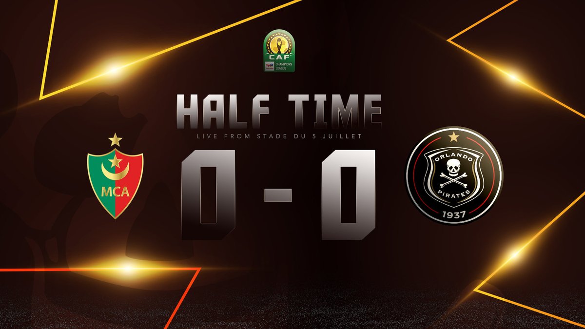 It's Pirates VS the Referee here. Hold on boys <a href="/orlandopirates/">Orlando Pirates</a>

#CAFChampionsLeague