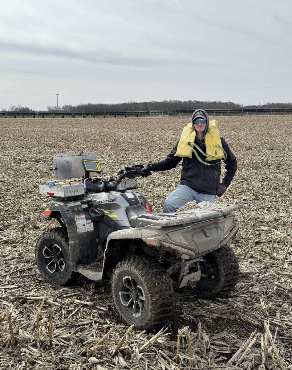 The soil sampling crew is prepared for this weeks rainfall ☔️ #soilsampling #spring