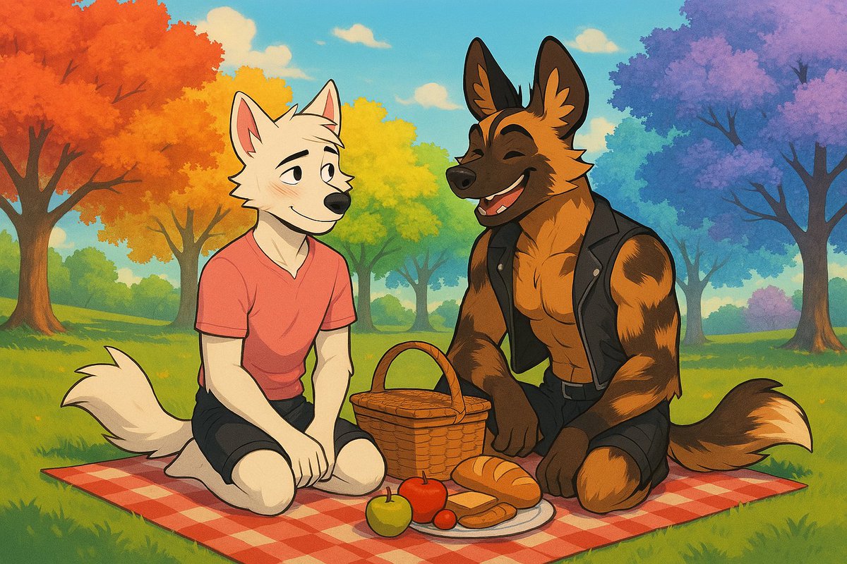 wolfyluna ηΌζ in π³π± (@wolfyluna1) on Twitter photo Having a picnic together. Having a picnic together.