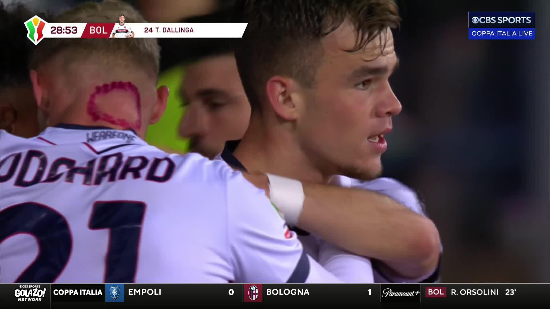 Thijs Dallinga delivers Bologna’s second goal in six minutes 🔥
