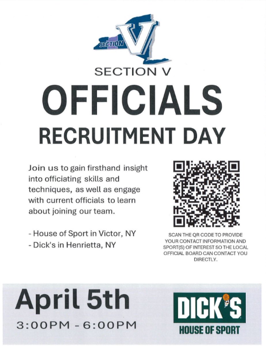 Officials needed!