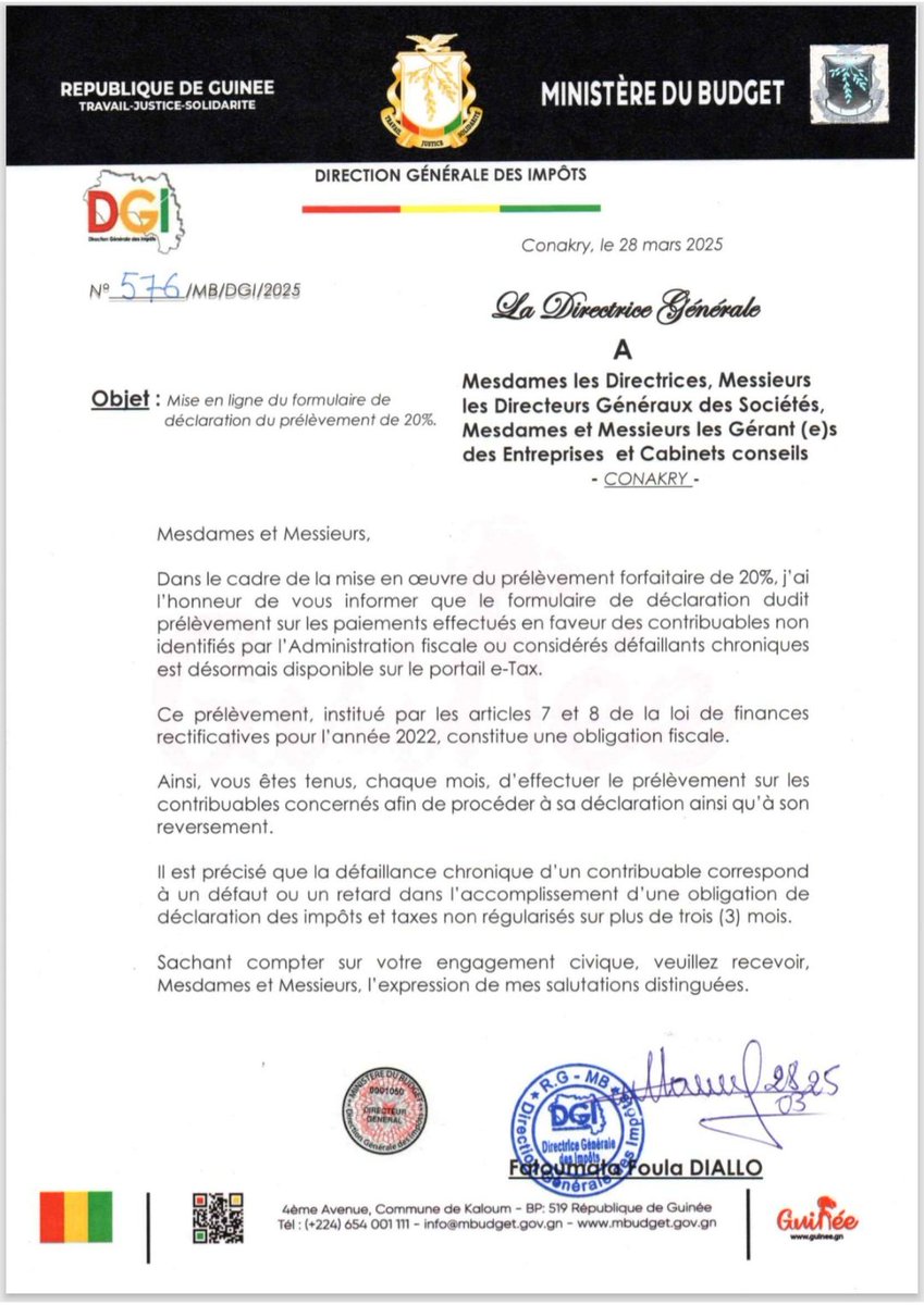 dni_de's tweet photo. 𝗗𝗚𝗜 𝗜𝗡𝗙𝗢-𝗠𝗔𝗥𝗗𝗜 𝟭𝗘𝗥 𝗔𝗩𝗥𝗜𝗟 𝟮𝟬𝟮𝟱
𝗡𝗢𝗧𝗘 𝗗'𝗜𝗡𝗙𝗢𝗥𝗠𝗔𝗧𝗜𝗢𝗡 𝗥𝗘𝗟𝗔𝗧𝗜𝗩𝗘 𝗔 𝗟𝗔 𝗠𝗜𝗦𝗘 𝗘𝗡 𝗟𝗜𝗚𝗡𝗘 𝗗𝗨 𝗙𝗢𝗥𝗠��𝗟𝗔𝗜𝗥𝗘 𝗗𝗘 𝗗𝗘́𝗖𝗟𝗔𝗥𝗔𝗧𝗜𝗢𝗡 𝗗𝗨 𝗣𝗥𝗘́𝗟𝗘̀𝗩𝗘𝗠𝗘𝗡𝗧 𝗗𝗘 𝟮𝟬 % https://t.co/G8CJOtjtDV