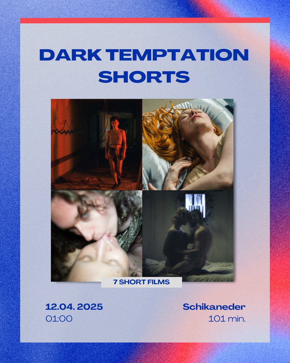 Porn Film Festival Vienna (@pffvienna) on Twitter photo GAY SHORTS
12 Short Films
11.4. 23:30 <a href="/BLichtspiele/">Breitenseer Lichtspiele</a>
DARK TEMPTATION SHORTS
7 Short Films
12.4. 01:00 <a href="/schikanederkino/">schikaneder kino, bar & snacks</a>
pffv.at
#pffv #pffvienna #filmfestival #adulcinema #pffv2025 #festival #cinema #shortfilm GAY SHORTS
12 Short Films
11.4. 23:30 <a href="/BLichtspiele/">Breitenseer Lichtspiele</a>
DARK TEMPTATION SHORTS
7 Short Films
12.4. 01:00 <a href="/schikanederkino/">schikaneder kino, bar & snacks</a>
pffv.at
#pffv #pffvienna #filmfestival #adulcinema #pffv2025 #festival #cinema #shortfilm