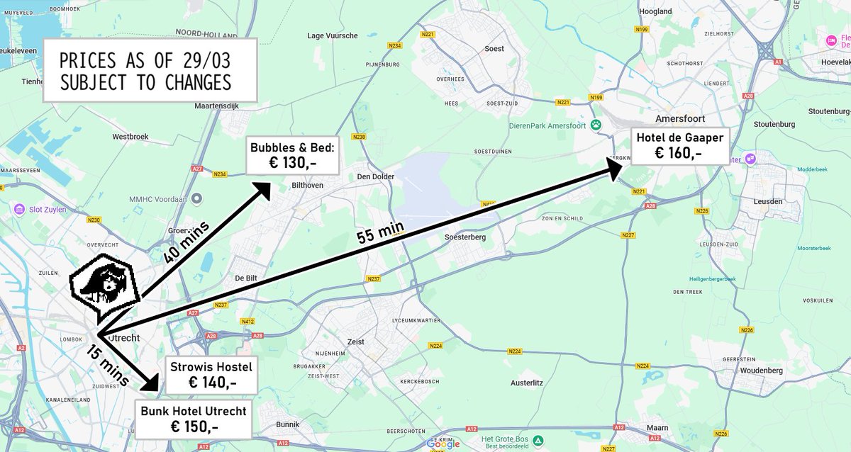 Early Birds are ending in 2 hours! 

⚠️Don't miss the opportunity to enjoy ZF XXL at the best possible price⚠️.

To help plan your trip, we also made a graphic with some hospitality options in the area!

📆19 - 20 April 2025   
 📍Boorstraat 107, Stichting Dijckzigt, NL