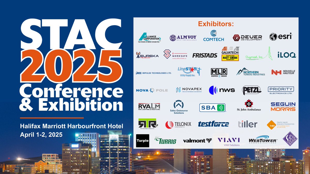 STAC_CSPA's tweet image. 🎉 Now, it&apos;s time to unwind at the annual Welcome Reception!
 
Special thanks to reception sponsors, @Almvoy &amp;amp; Seguin Morris, and to all our exhibitors for showcasing the latest advancements in tower safety &amp;amp; telecom infrastructure.
 
#STAC2025