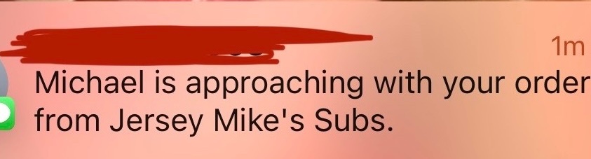 Jersey Mike really just brought that shit himself