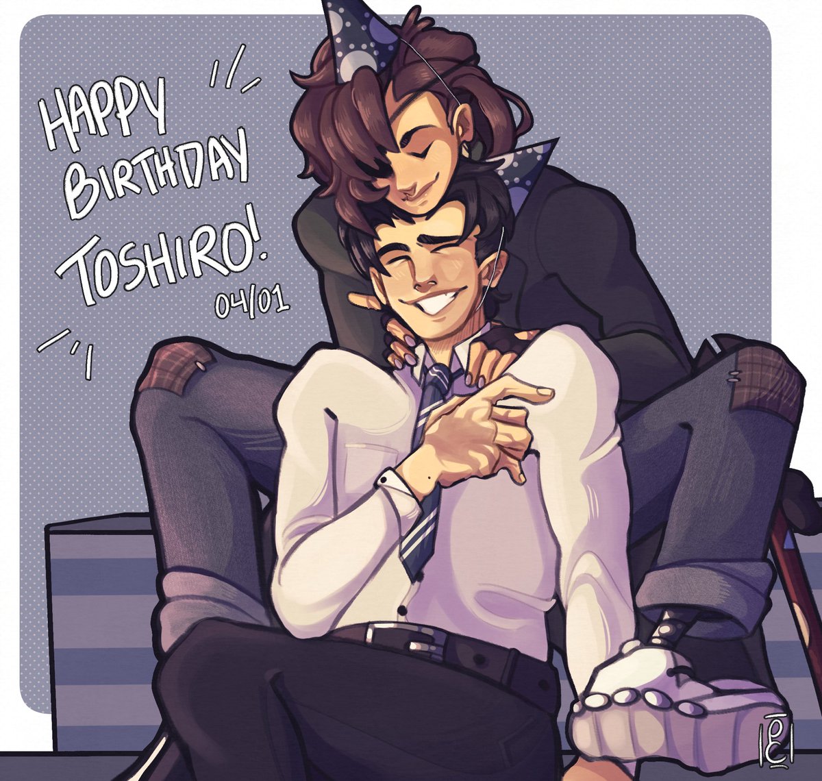 palecryptid's tweet image. happy birthday toshiro, i still think about you every single day 💙 
#persona5 #p5t