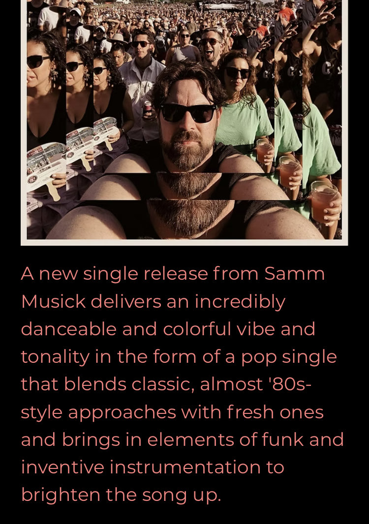 Samm Musick
‘BE THE ONE’
😎🎧🎶🎙️
Musickproductions.com