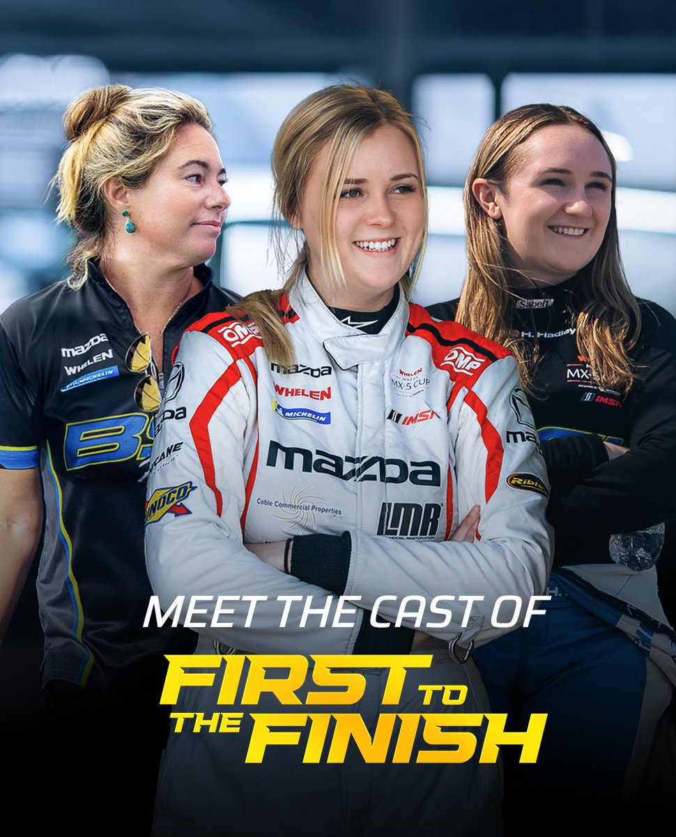 FieldsMazda's tweet image. Keep your friends close and your competition in the rearview mirror. Meet Sally Mott, Heather Hadley, and Shea Racing - Shea Holbrook as they fight for every inch in the Mazda MX-5 Cup Championship. #FirstToTheFinish is now streaming. Read more: bit.ly/3Xz0gK2
